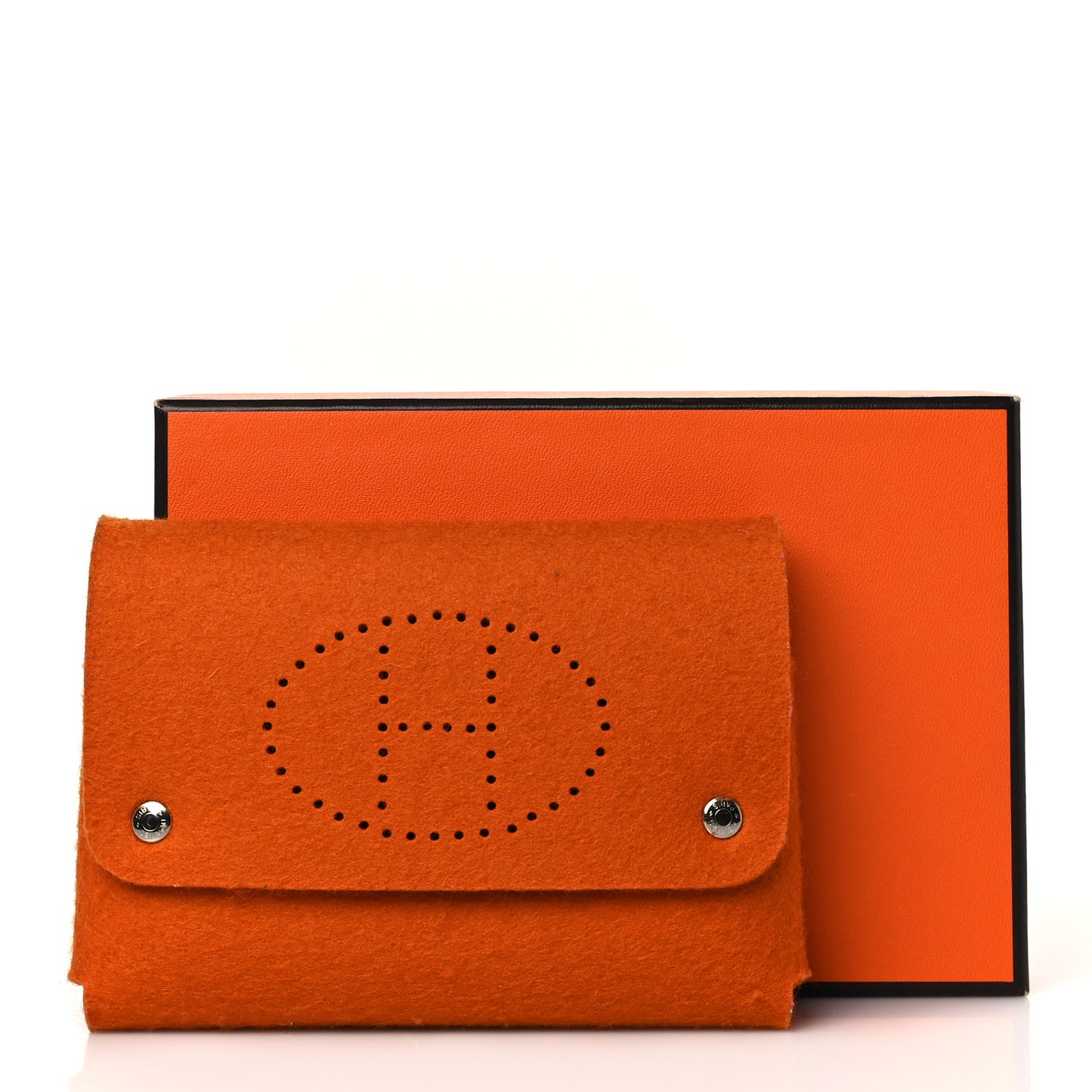 Felt Mises et Relances Playing Cards Holder Orange