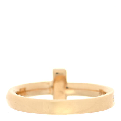 Tiffany 18K Yellow Gold Diamond T T1 Ring 49 5 3 of 5