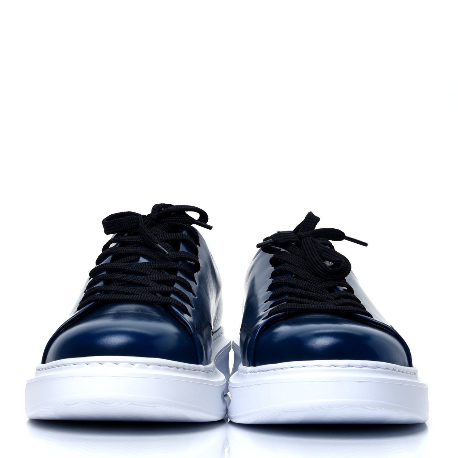 Louis Vuitton Calfskin Mens LV Beverly Hills Sneakers 8 Marine 2 of 9