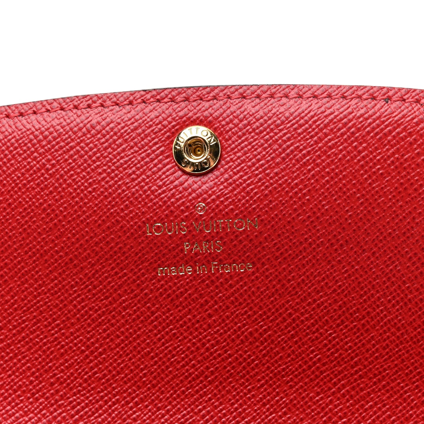 Damier Ebene Emilie Wallet Red
