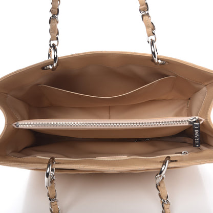Chanel Caviar Quilted Grand Shopping Tote GST Beige Clair 5 of 9