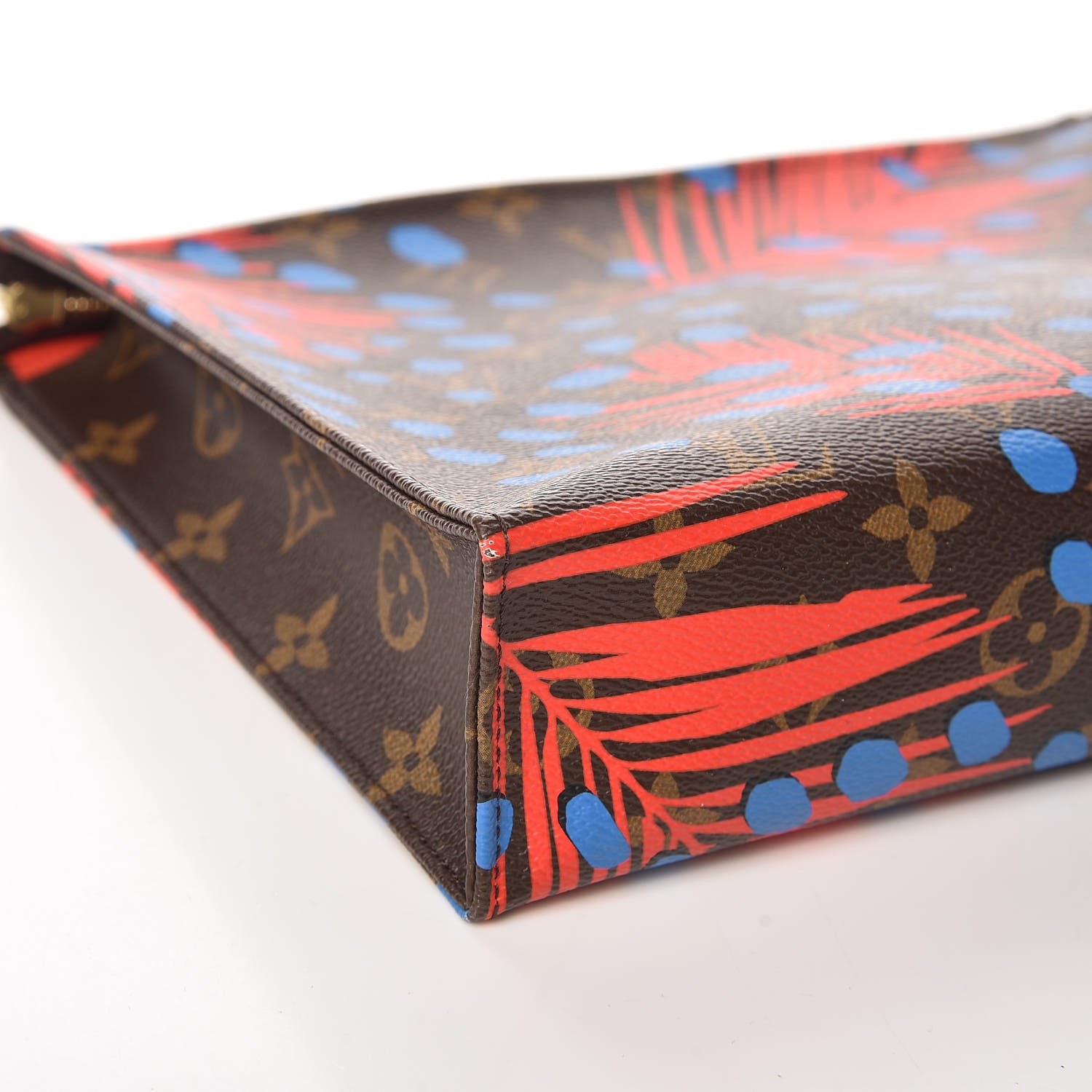 Louis Vuitton Monogram Jungle Dots Toiletry Pouch 26 Coquelicot Denim 10 of 14