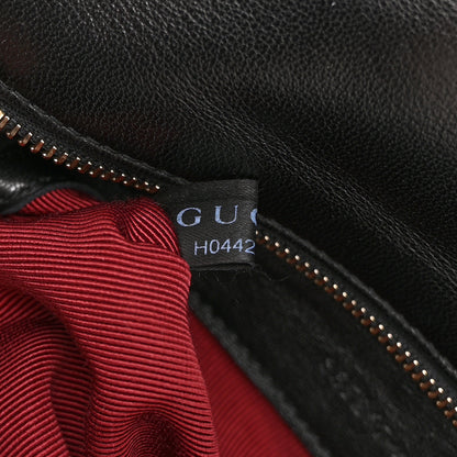 Gucci Lambskin Matelasse Medium GG Marmont Shoulder Bag Black 8 of 11