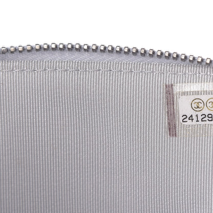 Chanel Metallic Caviar Quilted Small Clutch With Chain Silver 7 of 11