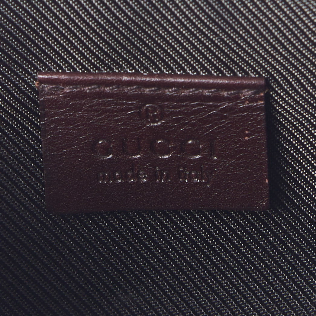 Gucci Guccissima Small Cosmetic Pouch Dark Brown 5 of 8