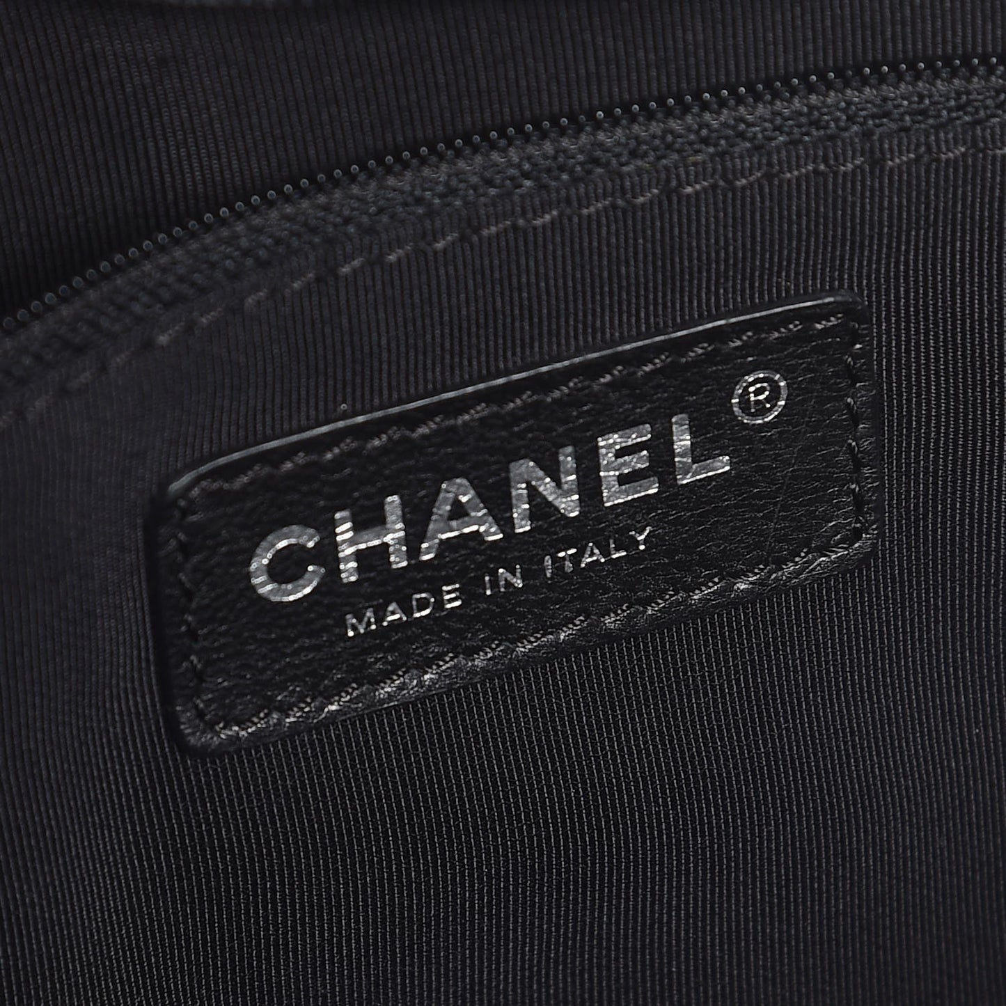 Calfskin Cerf Executive Shopper Tote Black
