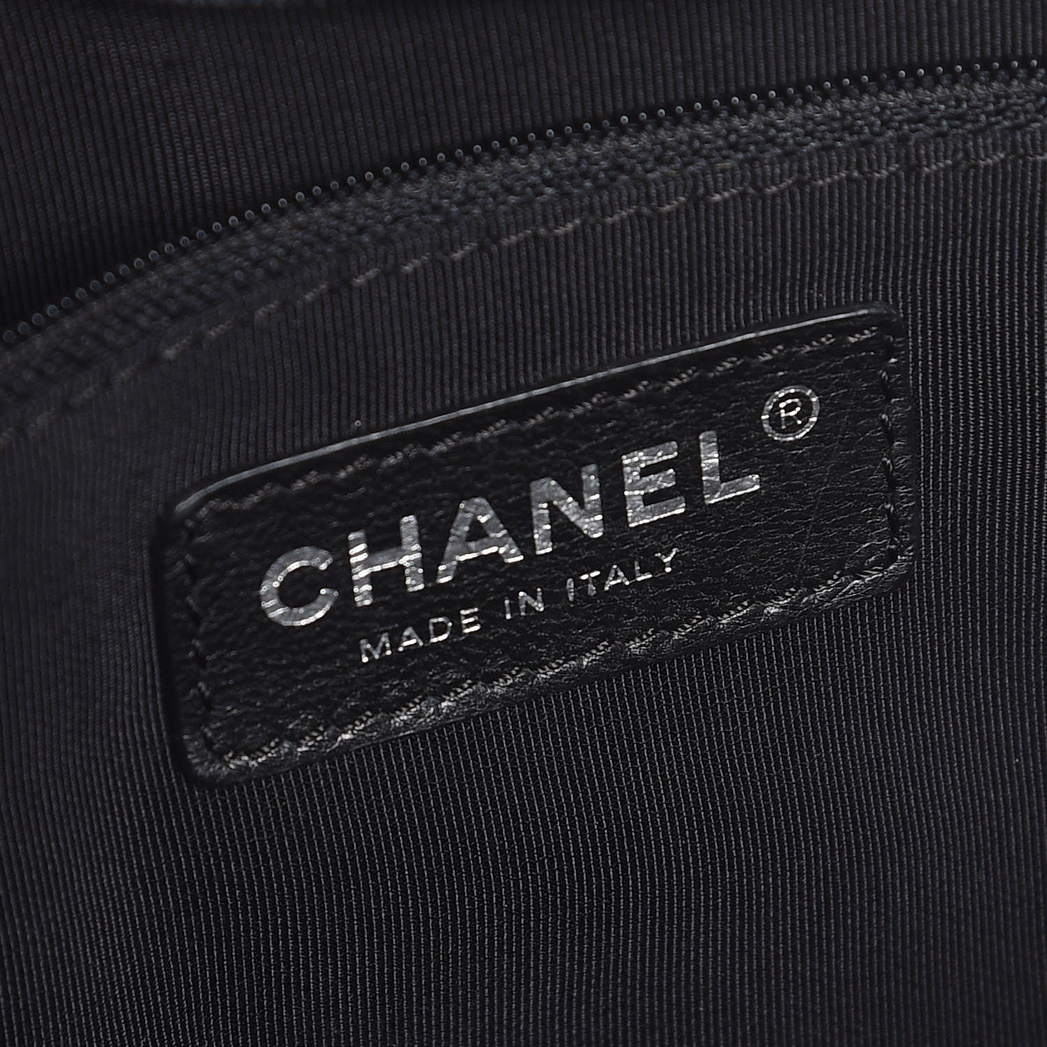Chanel Calfskin Cerf Executive Shopper Tote Black 10 of 15