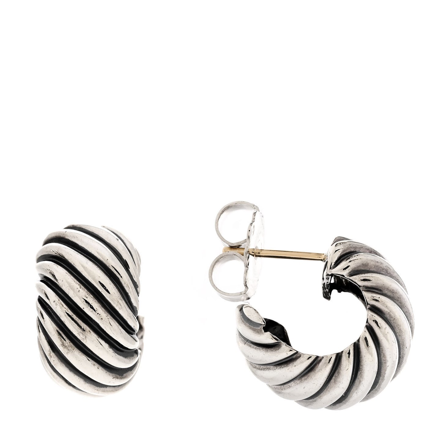 Sterling Silver Cable Classics Hoop Earrings