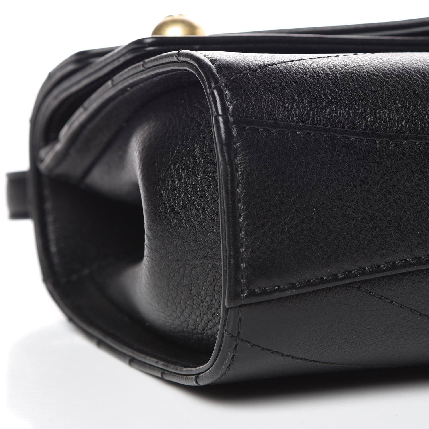 Chanel Calfskin Chevron Quilted Casual Trip Flap Black 9 of 10