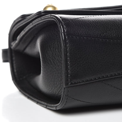Chanel Calfskin Chevron Quilted Casual Trip Flap Black 9 of 10