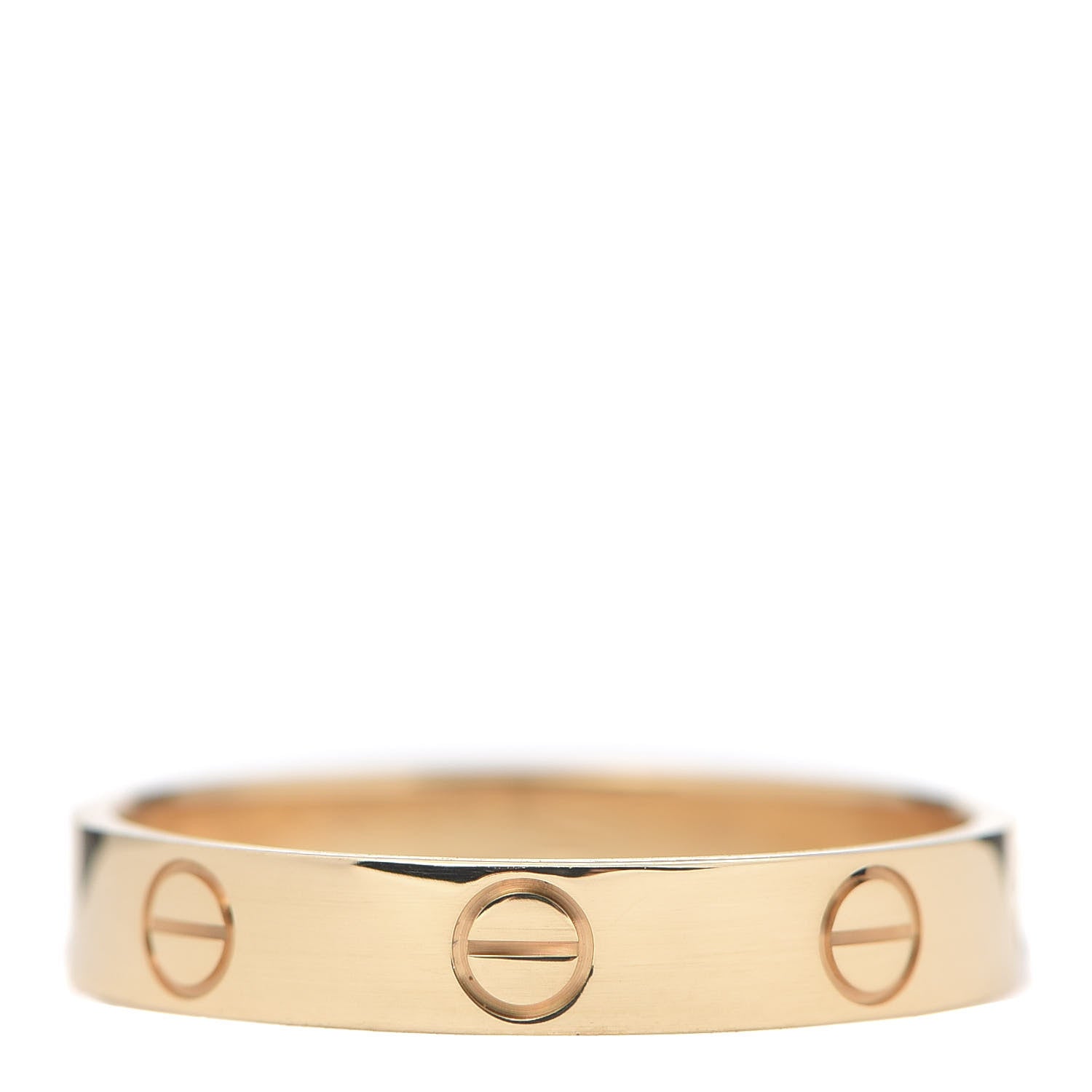 Cartier 18K Yellow Gold 3.5mm LOVE Wedding Band Ring 56 7.5 3 of 4