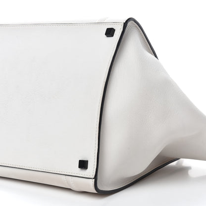 Celine Calfskin Medium Phantom Luggage White 10 of 14