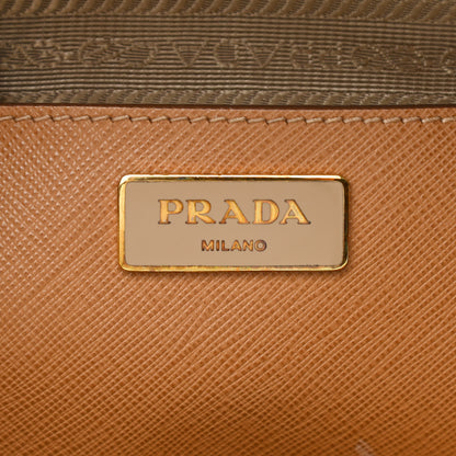 Prada Saffiano Medium Galleria Double Zip Tote Caramel 5 of 13