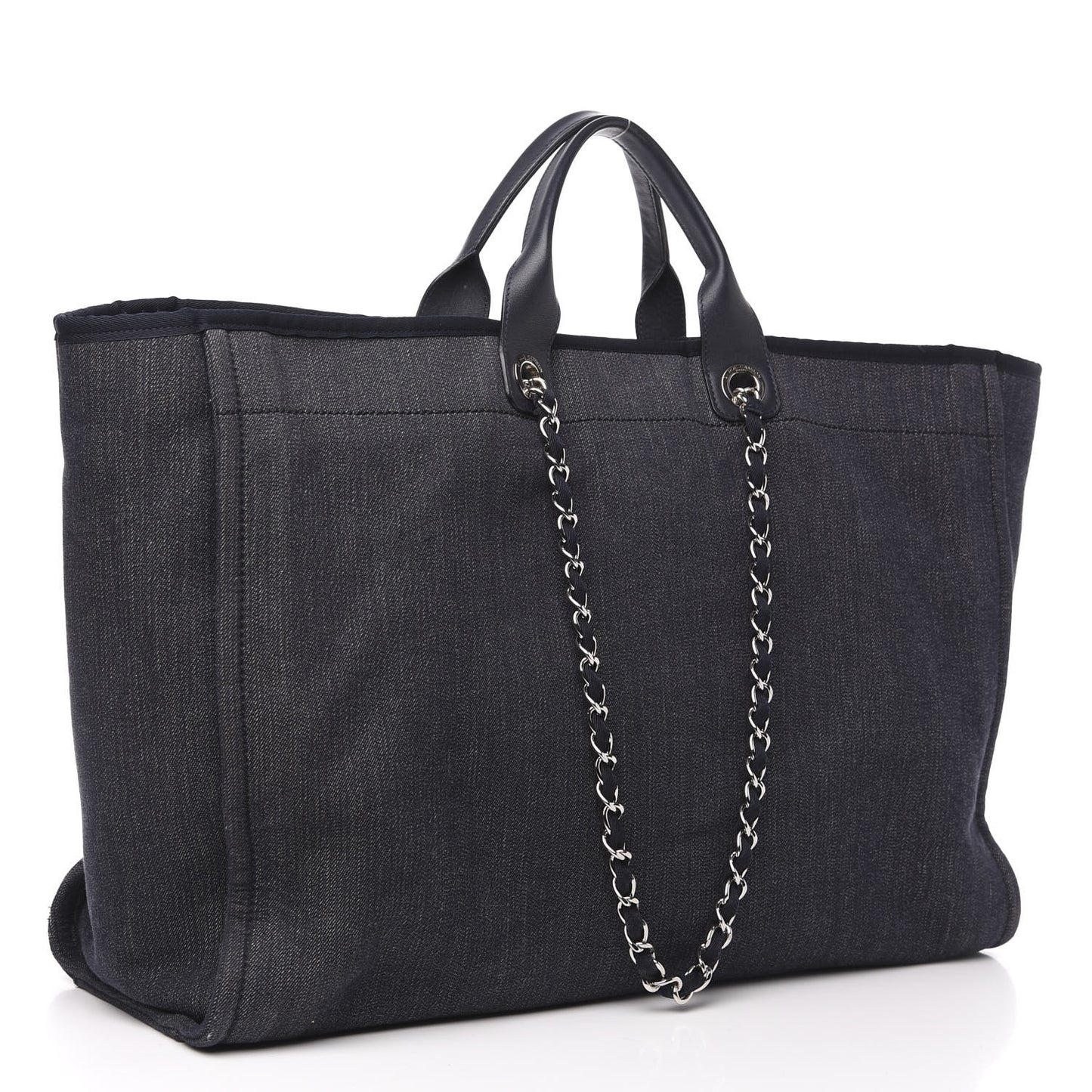 Denim Extra Large Deauville Tote Dark Blue