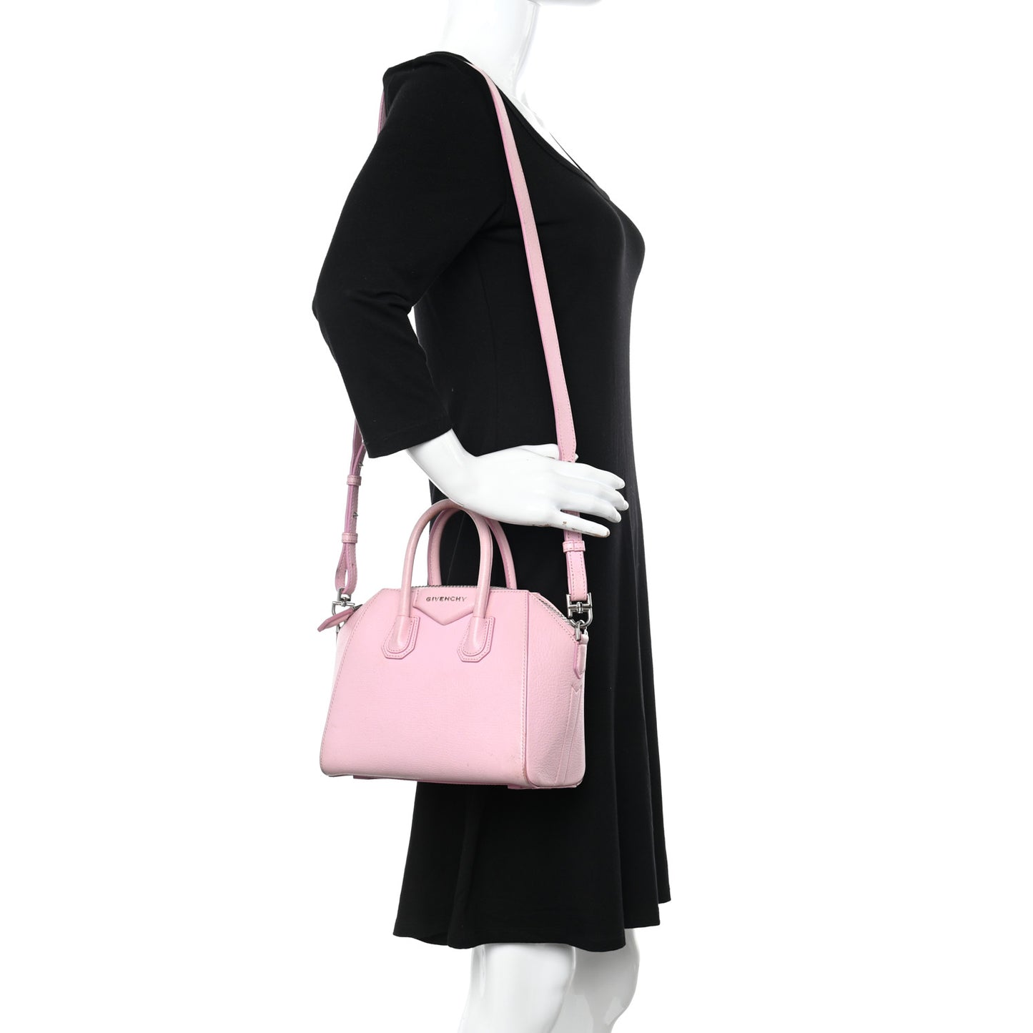 Sugar Goatskin Mini Antigona Pink