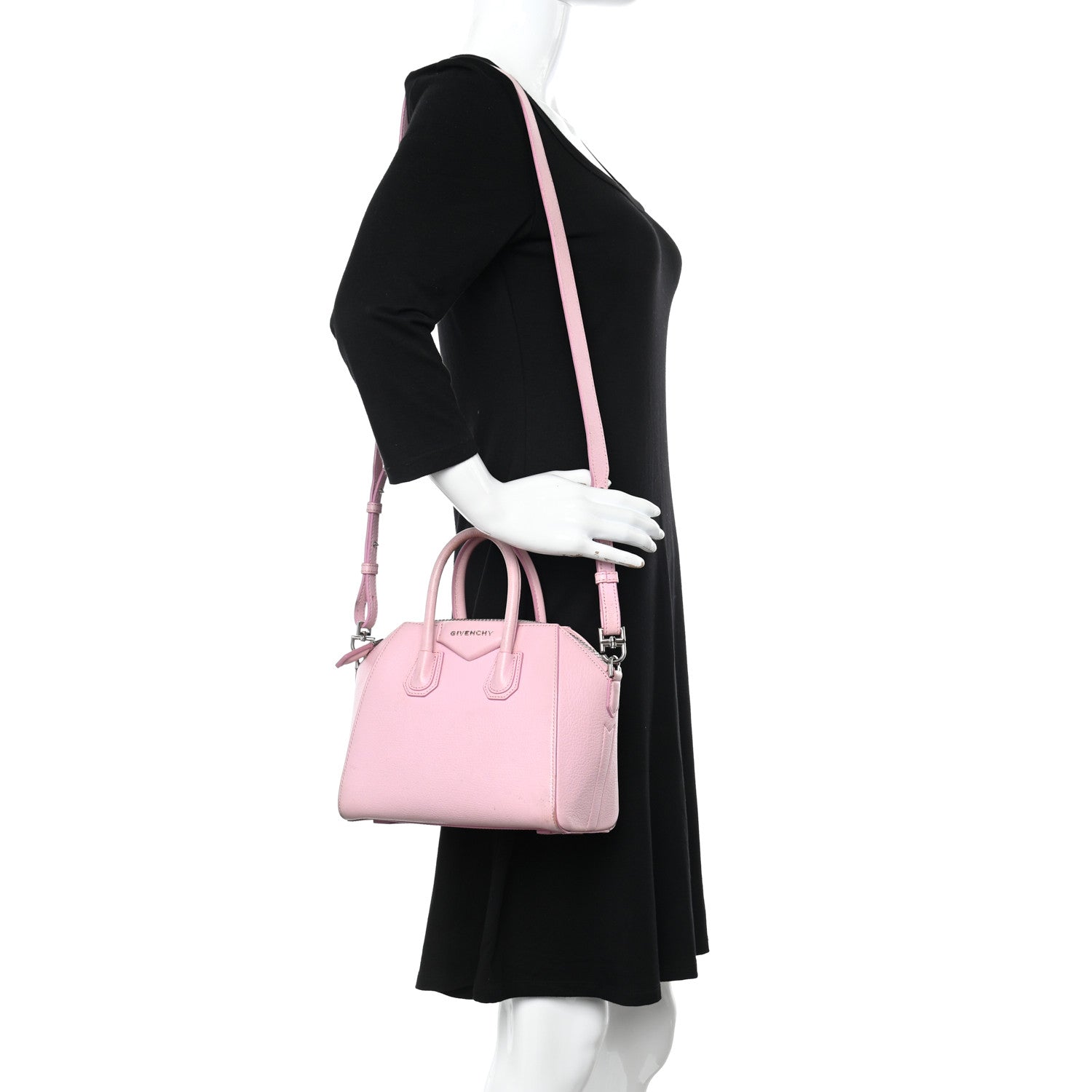 Givenchy Sugar Goatskin Mini Antigona Pink 2 of 20