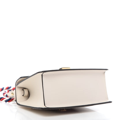 Gucci Calfskin Mini Sylvie Top Handle Bag White 4 of 10