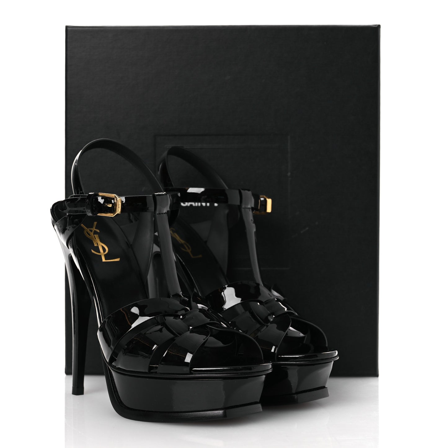 Patent Tribute 105 Platform Sandals 38 Black