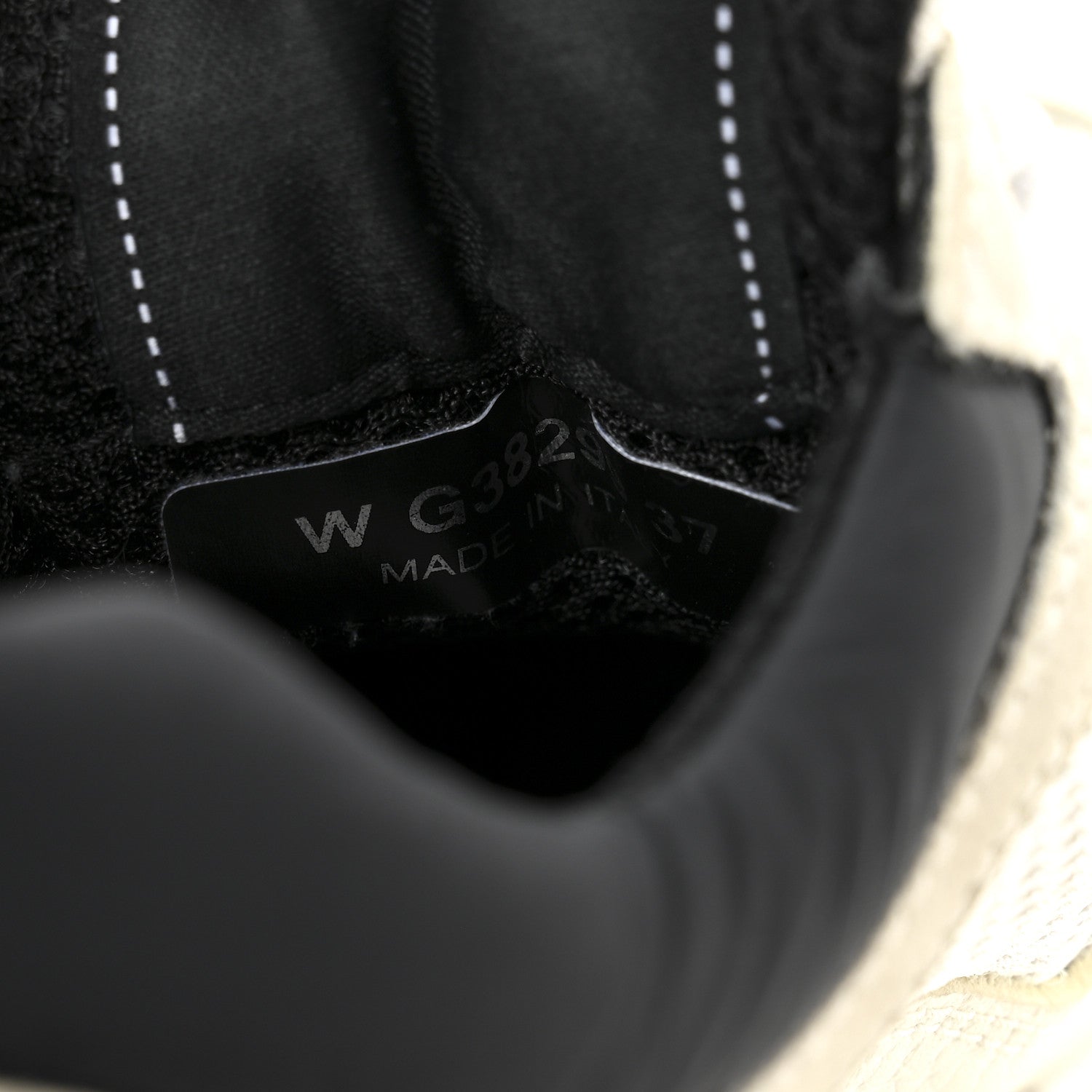 Chanel Mesh Suede Grained Calfskin Womens CC Sneakers 37 White Black 8 of 9