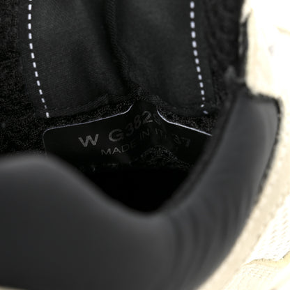 Chanel Mesh Suede Grained Calfskin Womens CC Sneakers 37 White Black 8 of 9