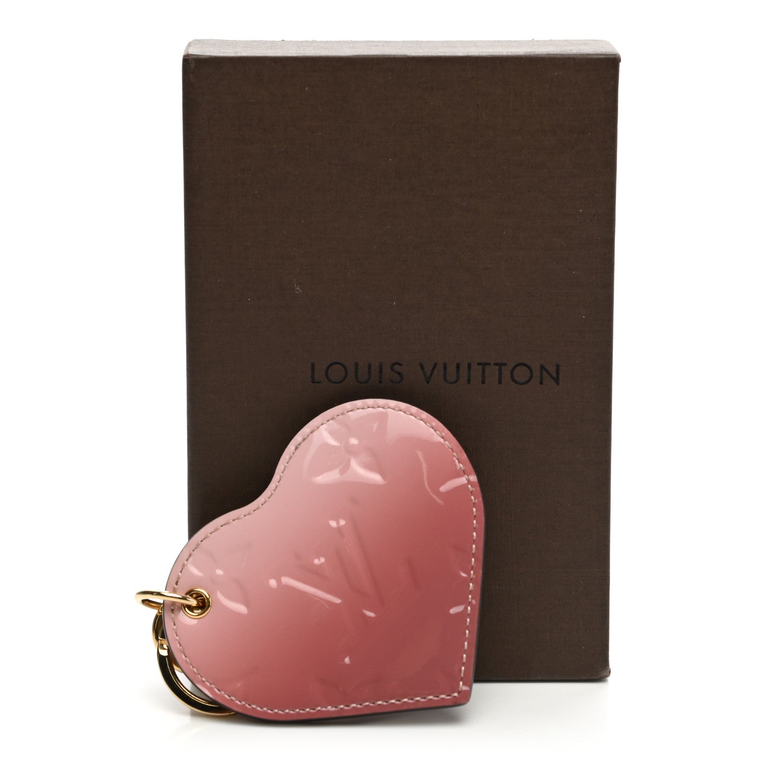 Louis Vuitton Vernis Degrade Heart Bag Charm Pink 5 of 5