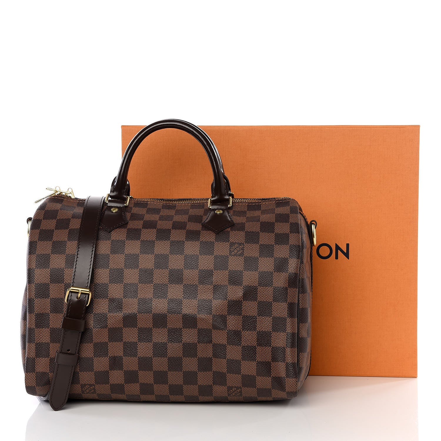 Louis Vuitton Damier Ebene Speedy Bandouliere 30 10 of 10