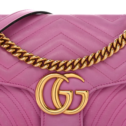 Gucci Calfskin Matelasse Small GG Marmont Shoulder Bag 8 of 13