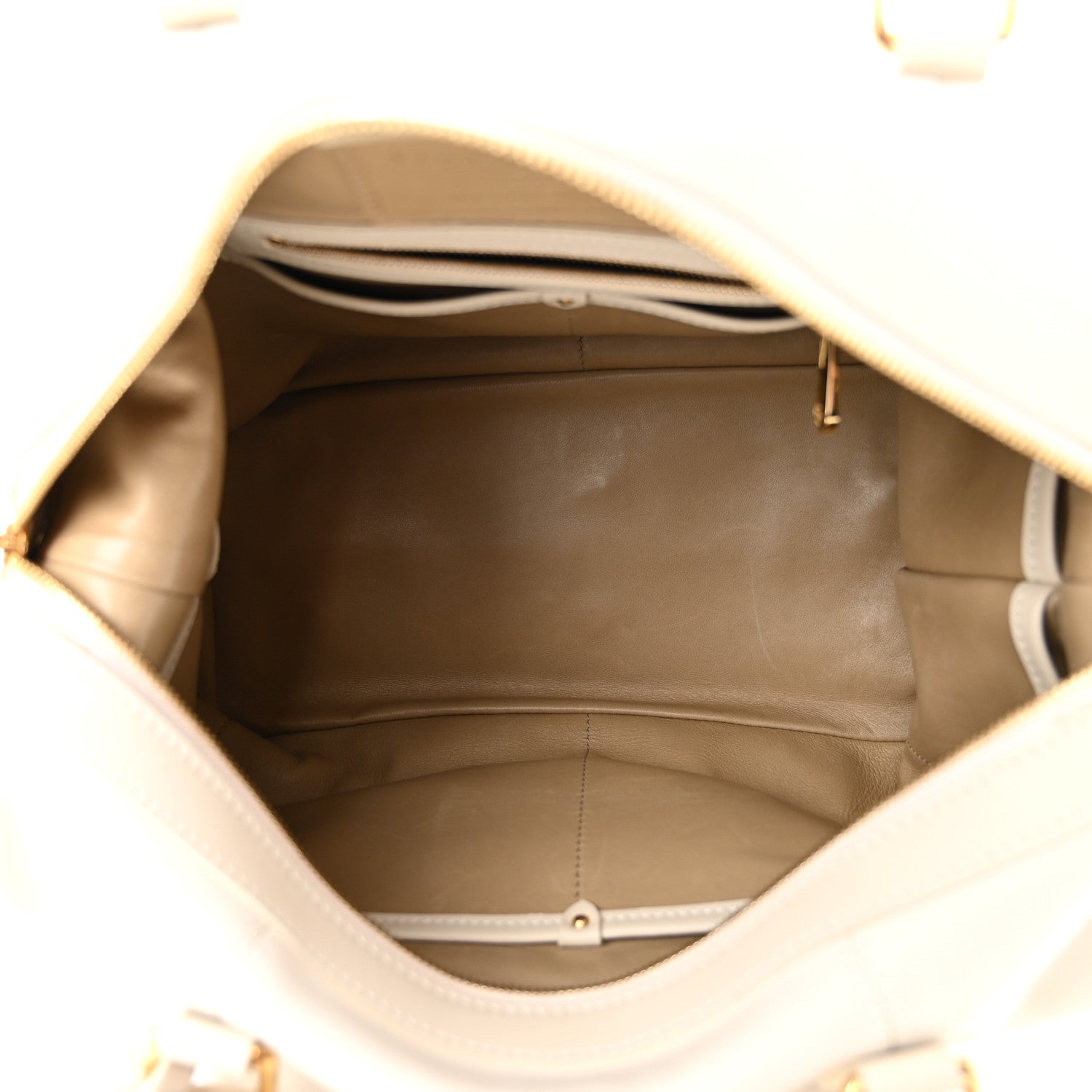 Louis Vuitton Calfskin Sac Louis White 5 of 9