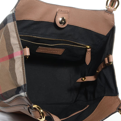 Burberry House Check Horseshoe Leather Small Canterbury Dark Sand 5 of 12