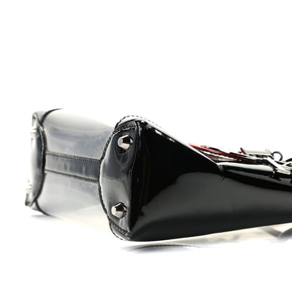 Christian Dior Patent PVC Mini Lady Dior Black Red 8 of 8