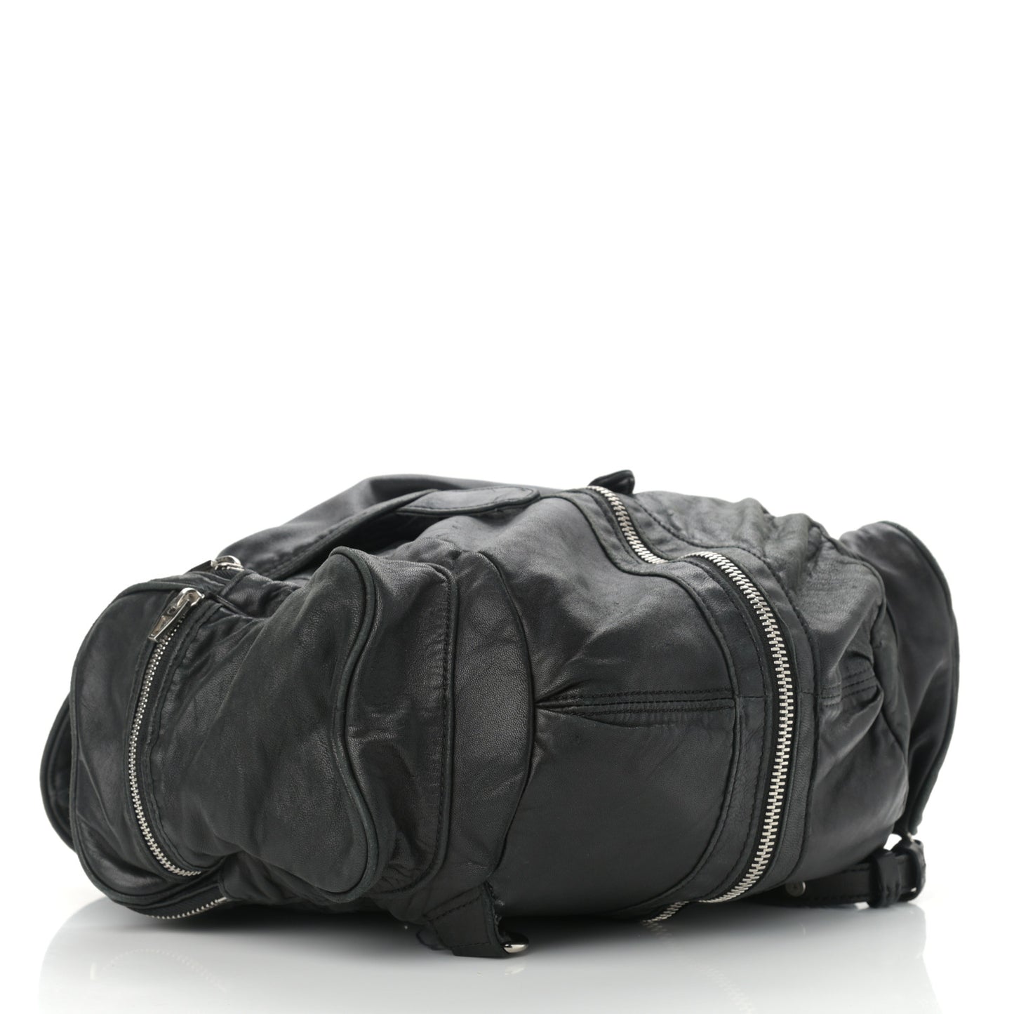 Lambskin Marti Backpack Bag Washed Black Rhodium Hardware