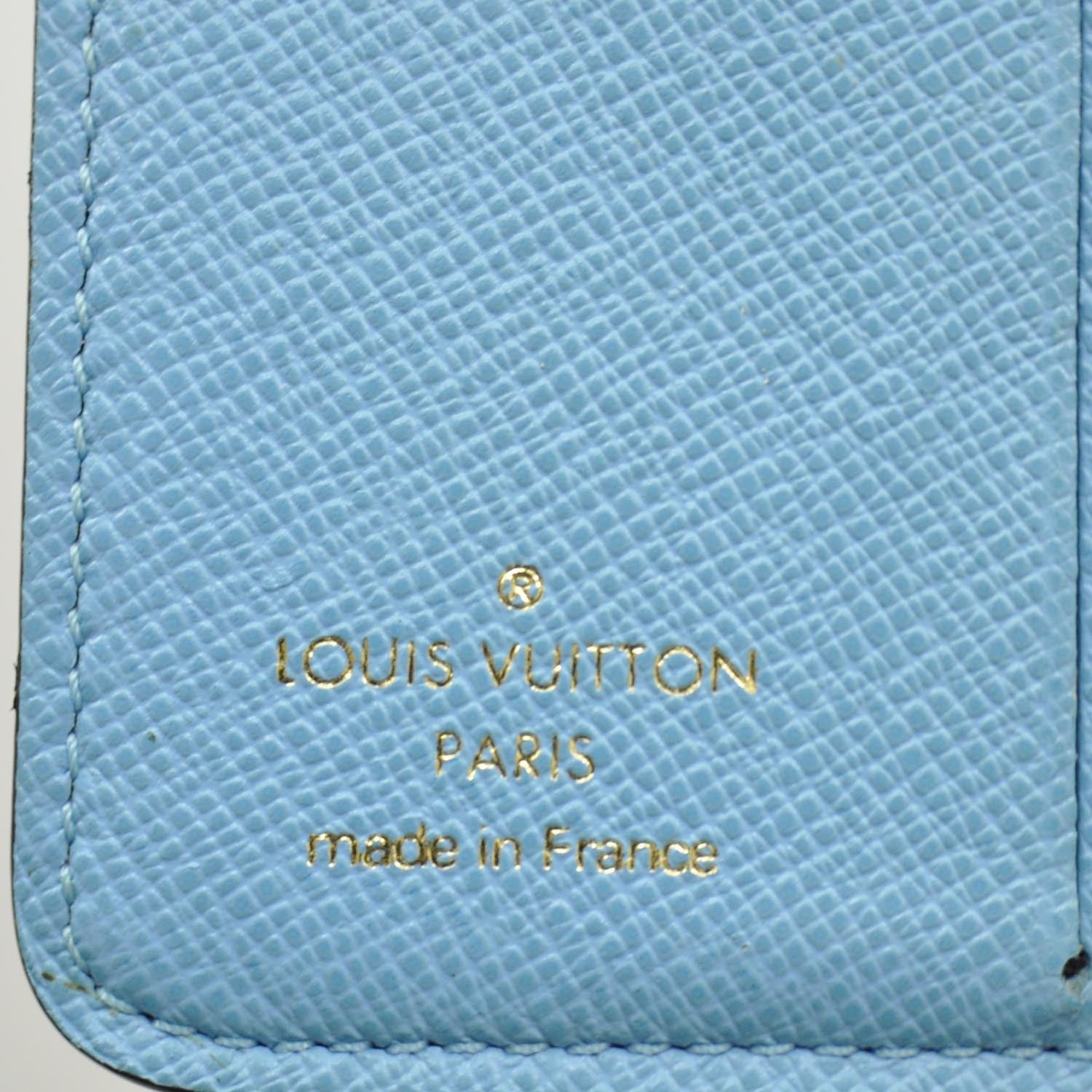 Louis Vuitton Monogram Groom Compact Zip Wallet Blue 6 of 7