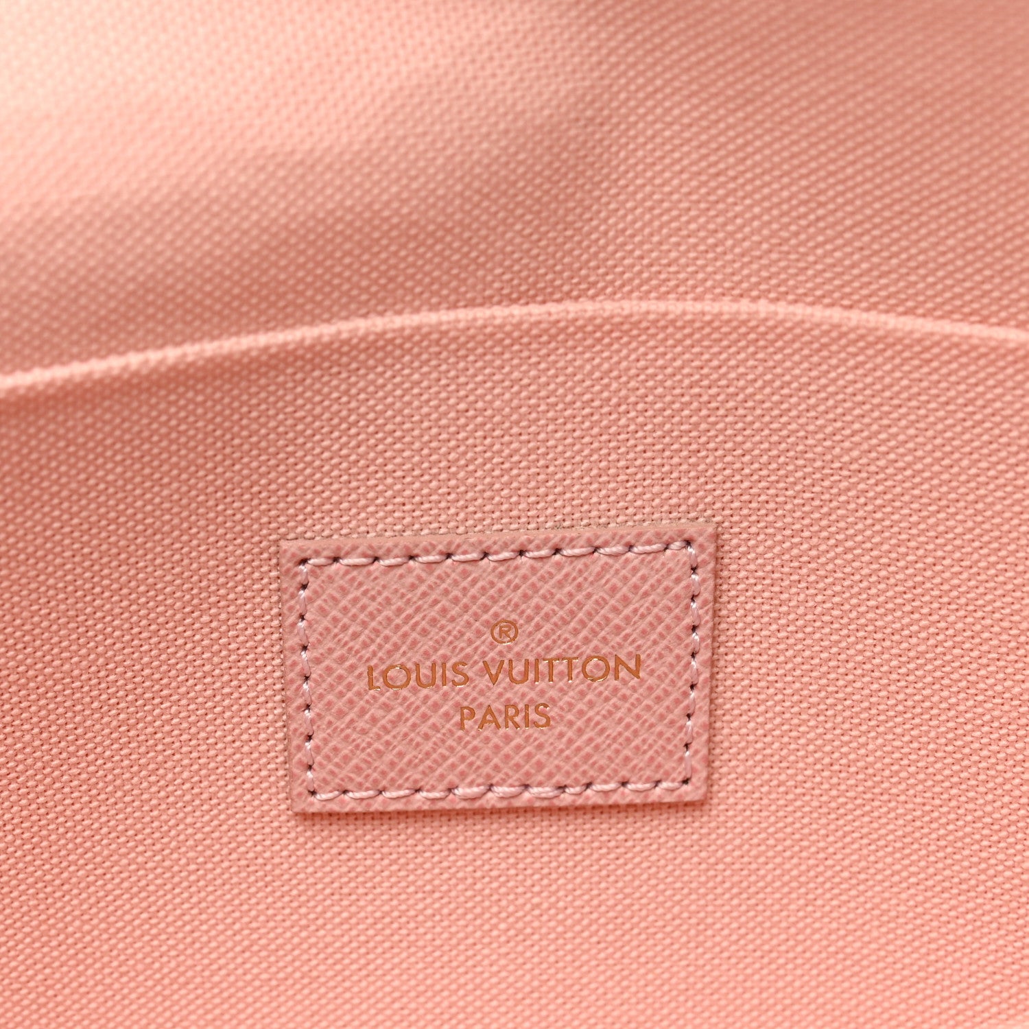 Louis Vuitton Damier Azur Pochette Felicie Chain Wallet Rose Ballerine 7 of 10