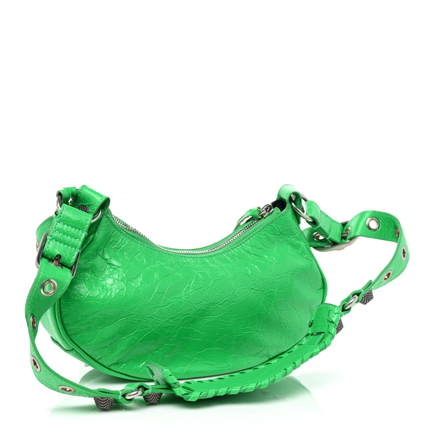 Balenciaga Agneau Arena Le Cagole Shoulder Bag XS Vivid Green 2 of 7