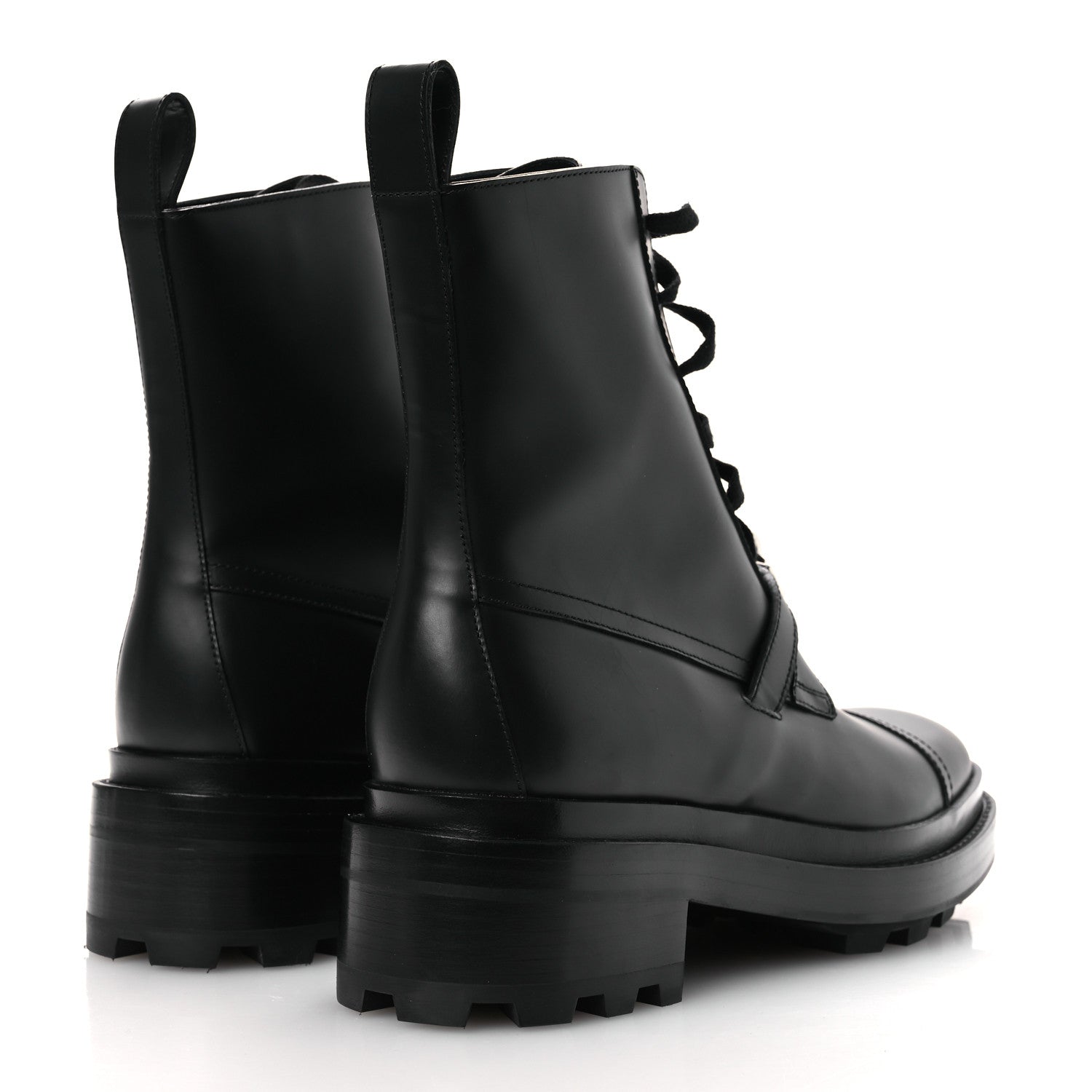 Hermes Glossed Calfskin Funk Ankle Boots 38.5 Black 5 of 11