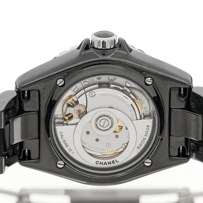 Chanel Stainless Steel Ceramic 38mm J12 Phantom Automatic Watch Black 4 of 5