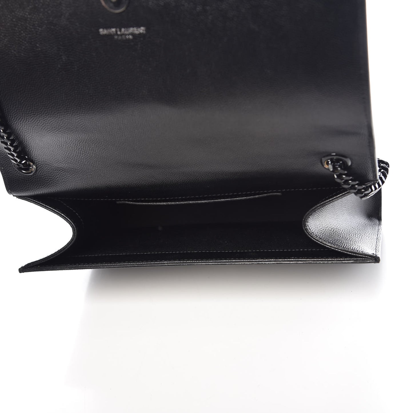 Grain De Poudre Medium Classic Monogram Kate Satchel Black