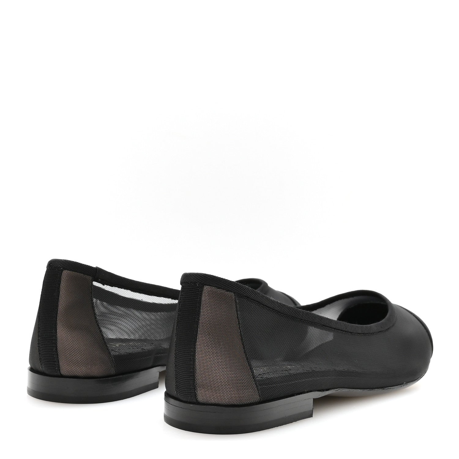 Chanel Mesh CC Ballerina Flats 40.5 Black 5 of 8
