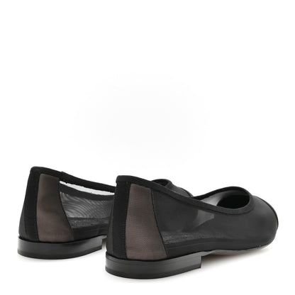 Chanel Mesh CC Ballerina Flats 40.5 Black 5 of 8