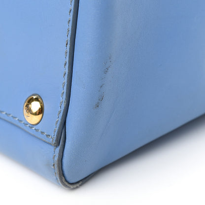 Fendi Vitello Morgan Shiny Nappa Medium Peekaboo Iconic Satchel Maldives Papavero 14 of 14