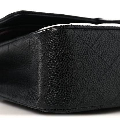 Chanel Caviar Quilted Medium Double Flap Black 9 of 11
