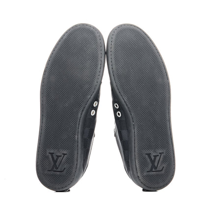 Louis Vuitton Lambskin Damier Graphite Baseball Sneakers 6 Black 5 of 8