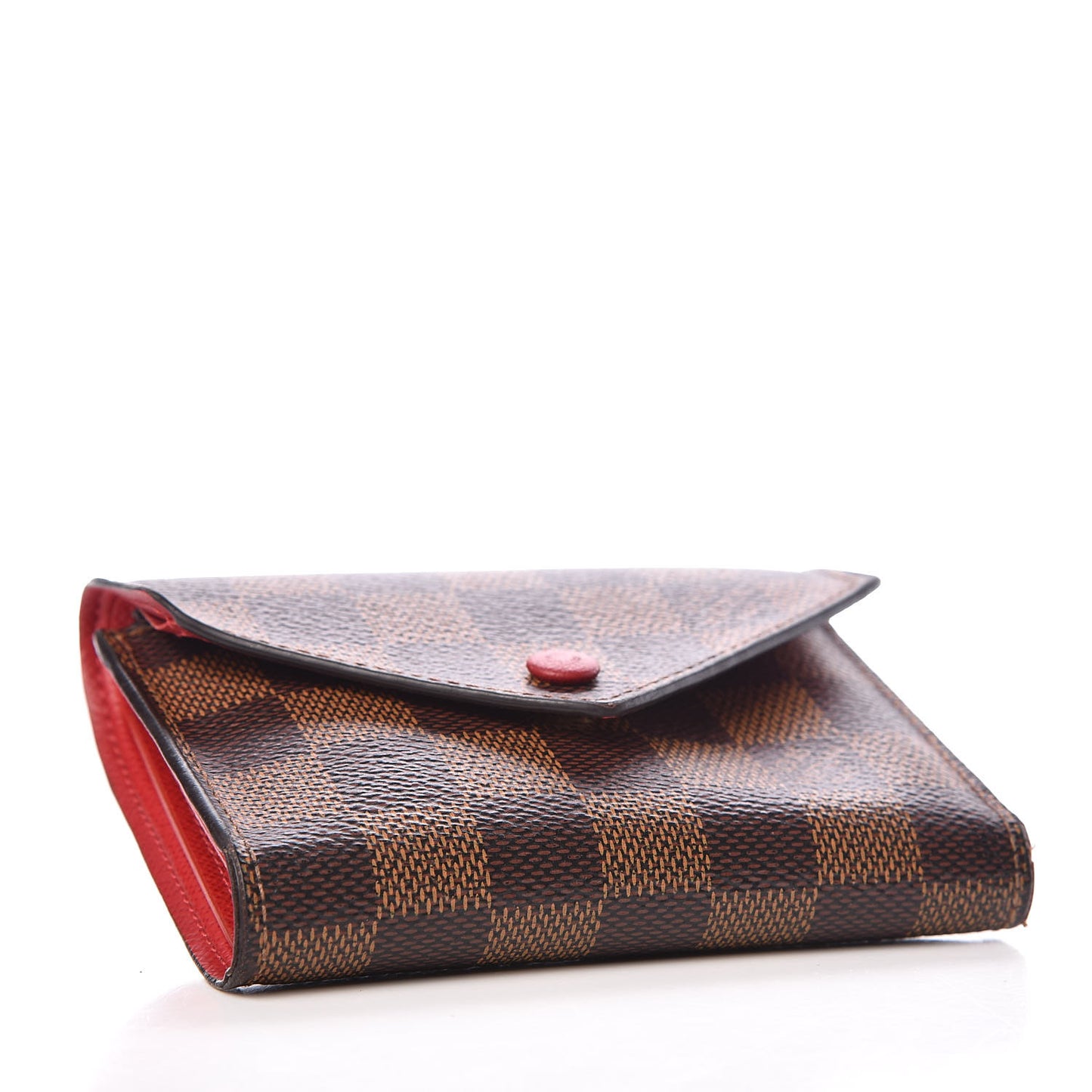 Damier Ebene Victorine Wallet Red