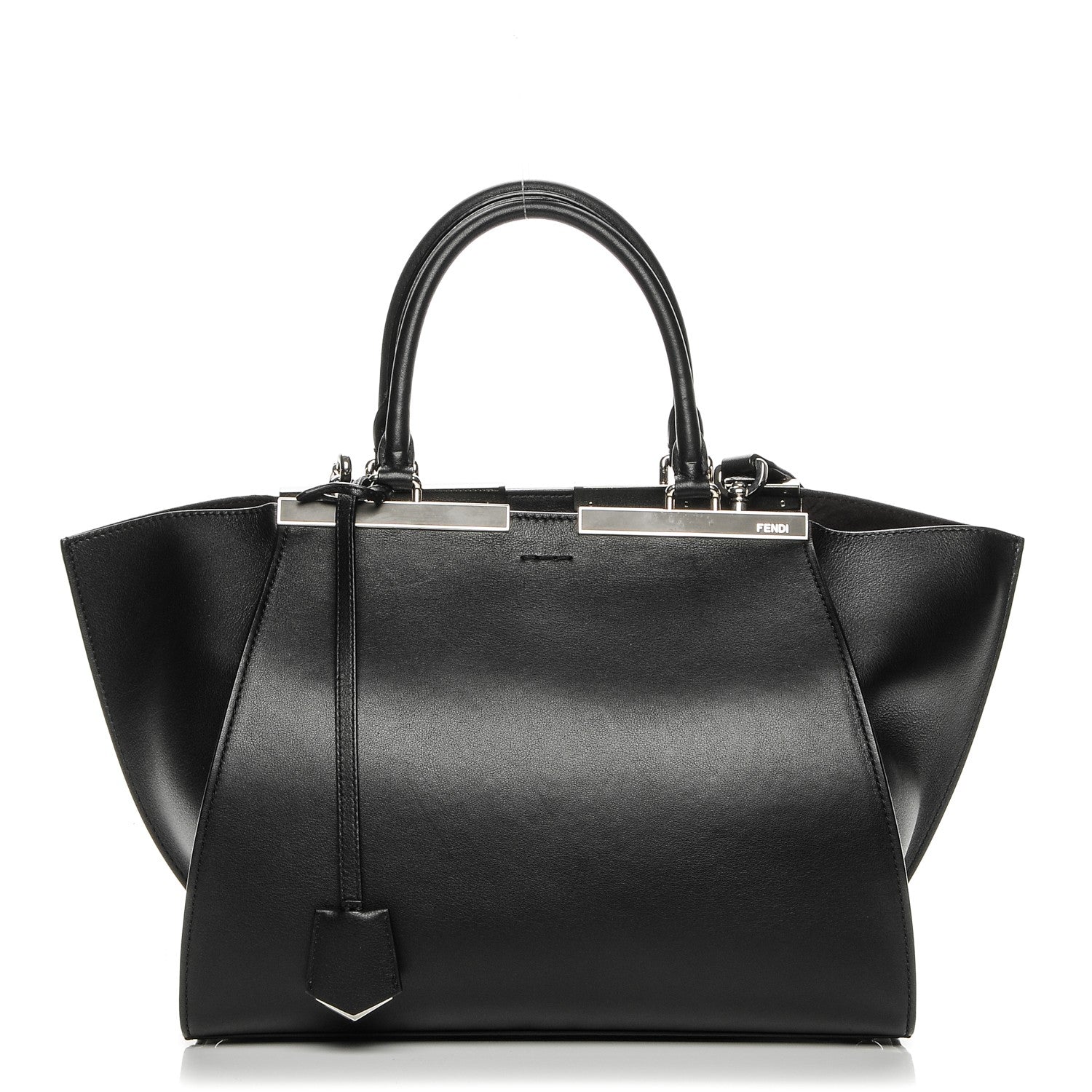 Fendi Vitello Dolce Petite 3jours Tote Black 1 of 8
