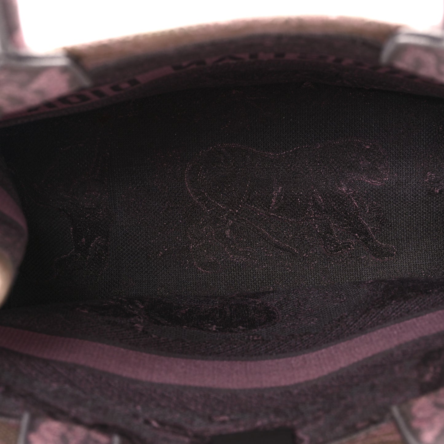 Canvas Embroidered Medium Dioriviera Toile De Jouy Book Tote Pink Grey