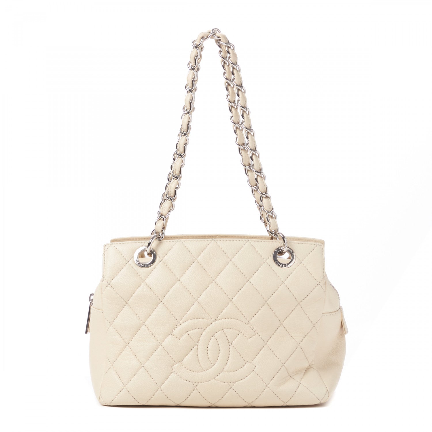Chanel Caviar Quilted Petit Timeless Tote PTT Beige Clair 1 of 9