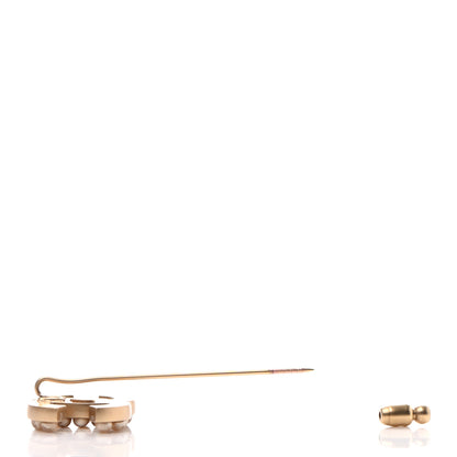 Chanel Pearl CC Brooch Gold 4 of 7