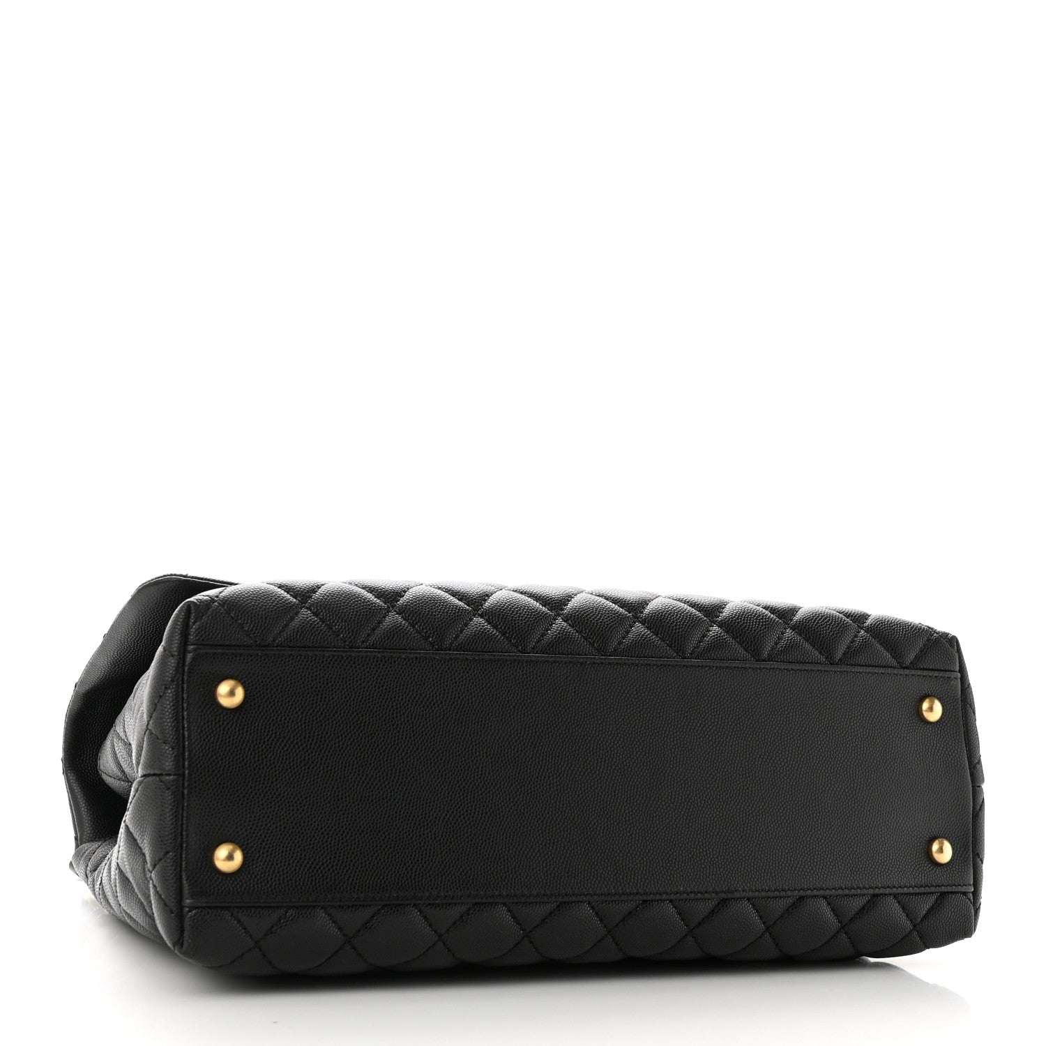 Chanel Caviar Quilted Medium Coco Handle Flap Black 4 of 10
