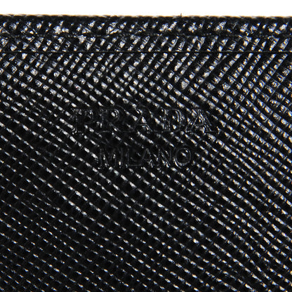Prada Saffiano Metal Continental Flap Wallet Nero Black 6 of 8