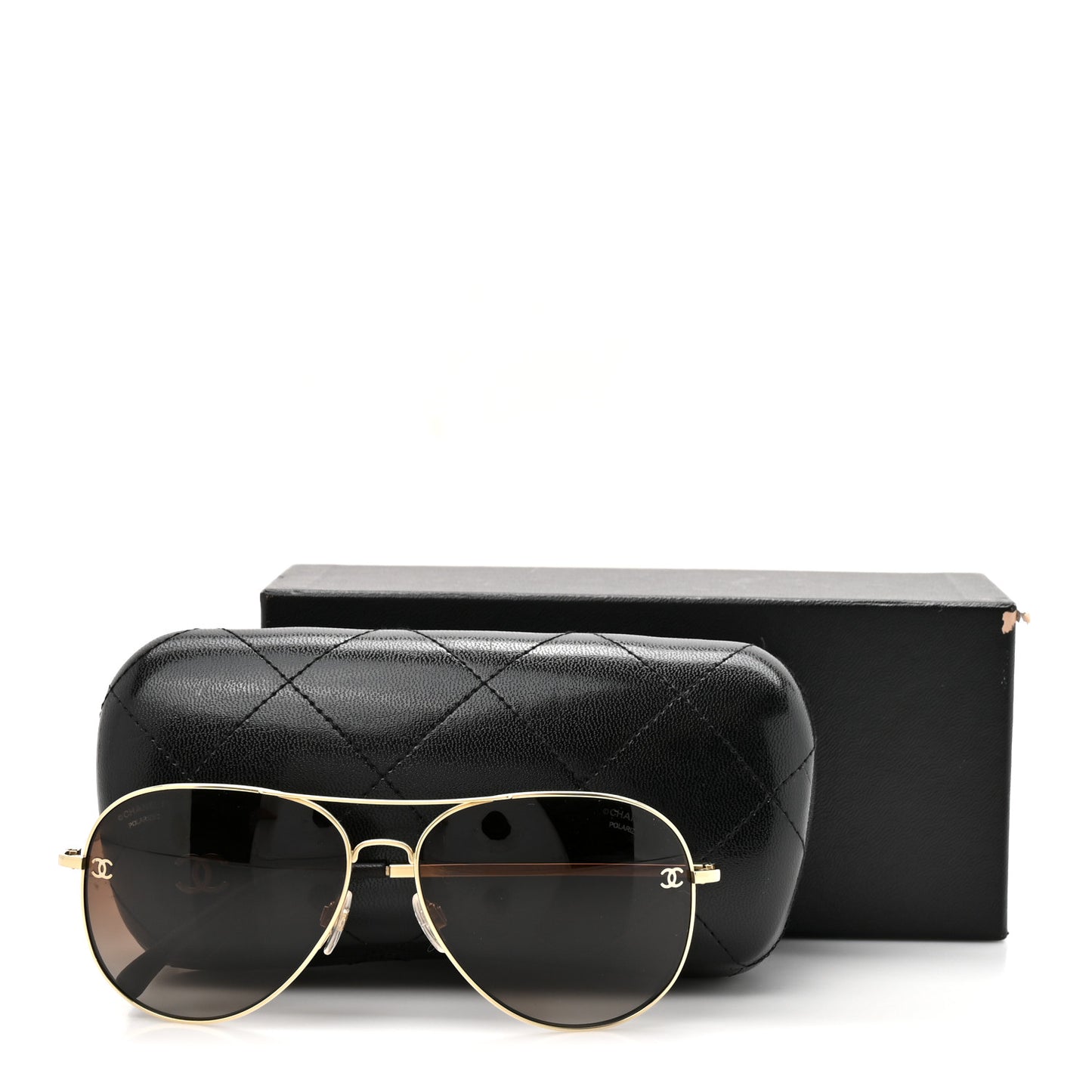 Aviator Polarized CC Sunglasses 4189-T-Q Gold